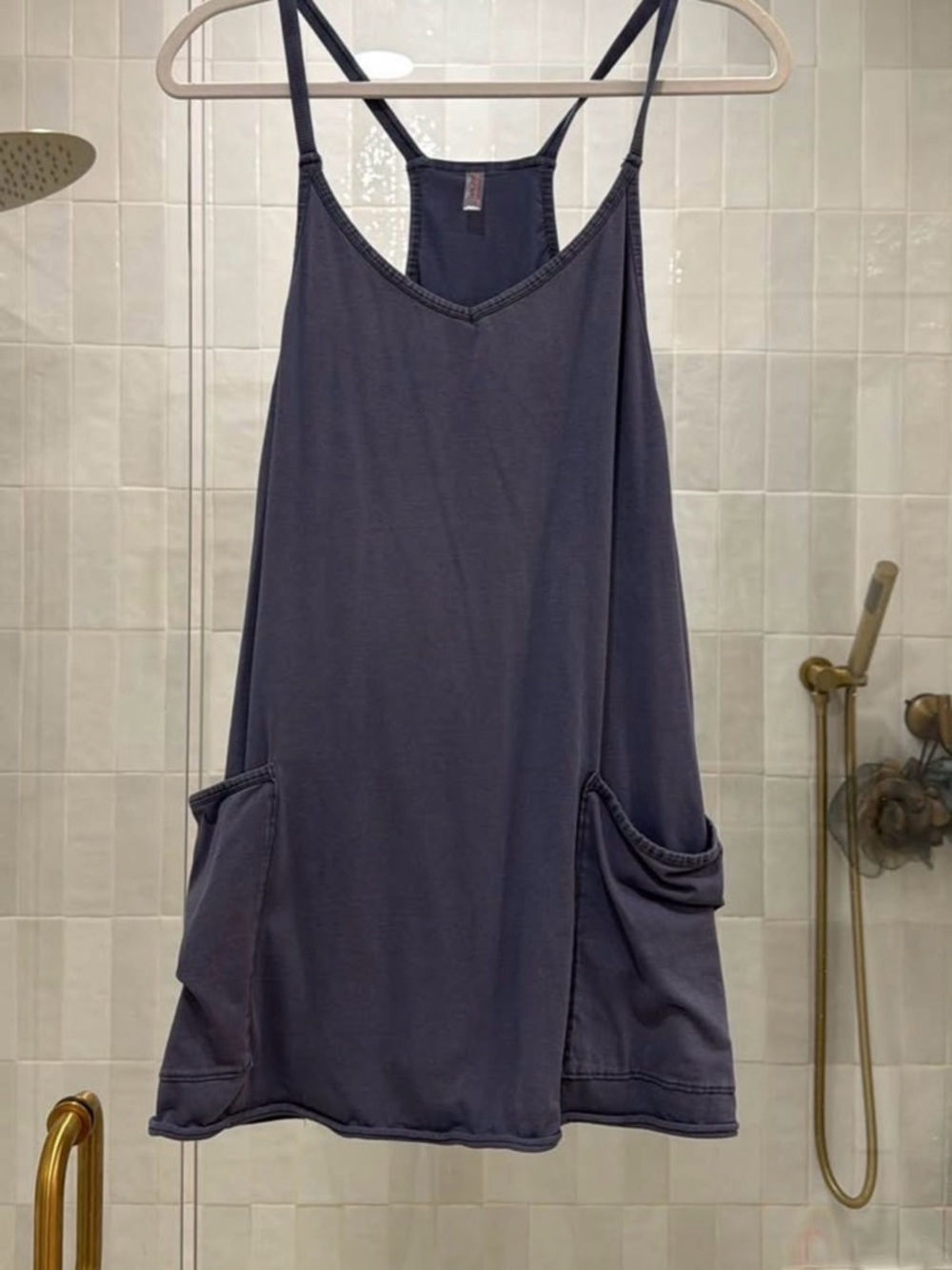 Free People Hot Shot Mini Dress - Blue Indigo